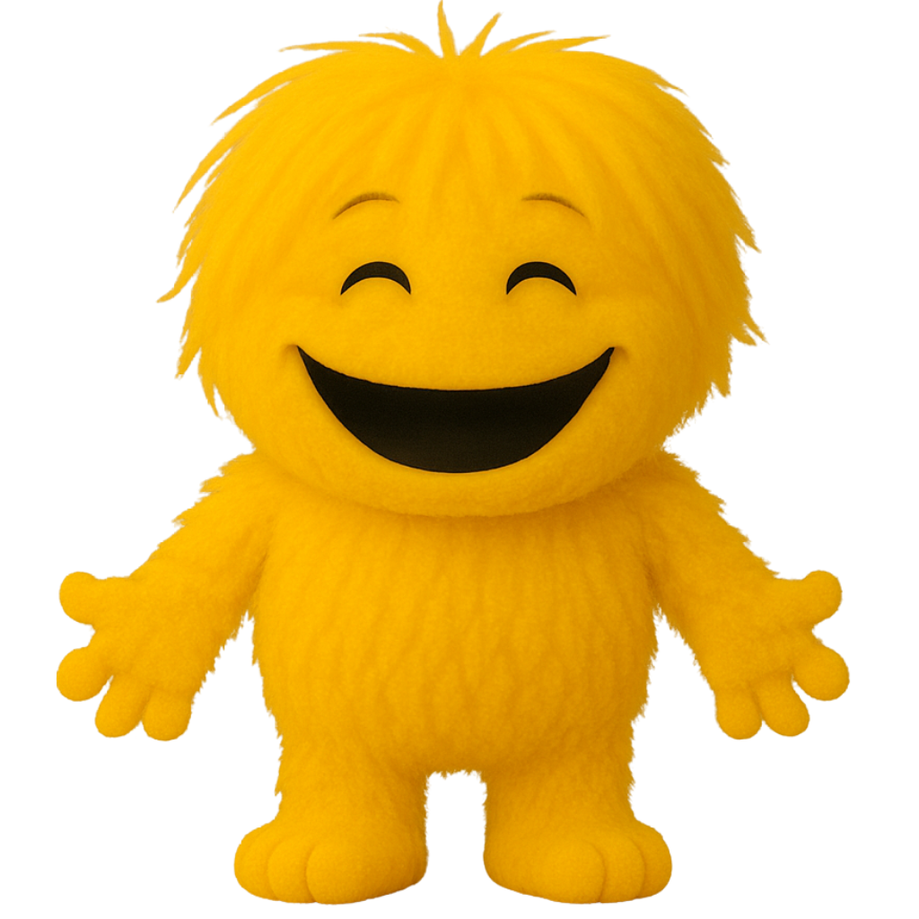 Yellow Luggie with idle expression